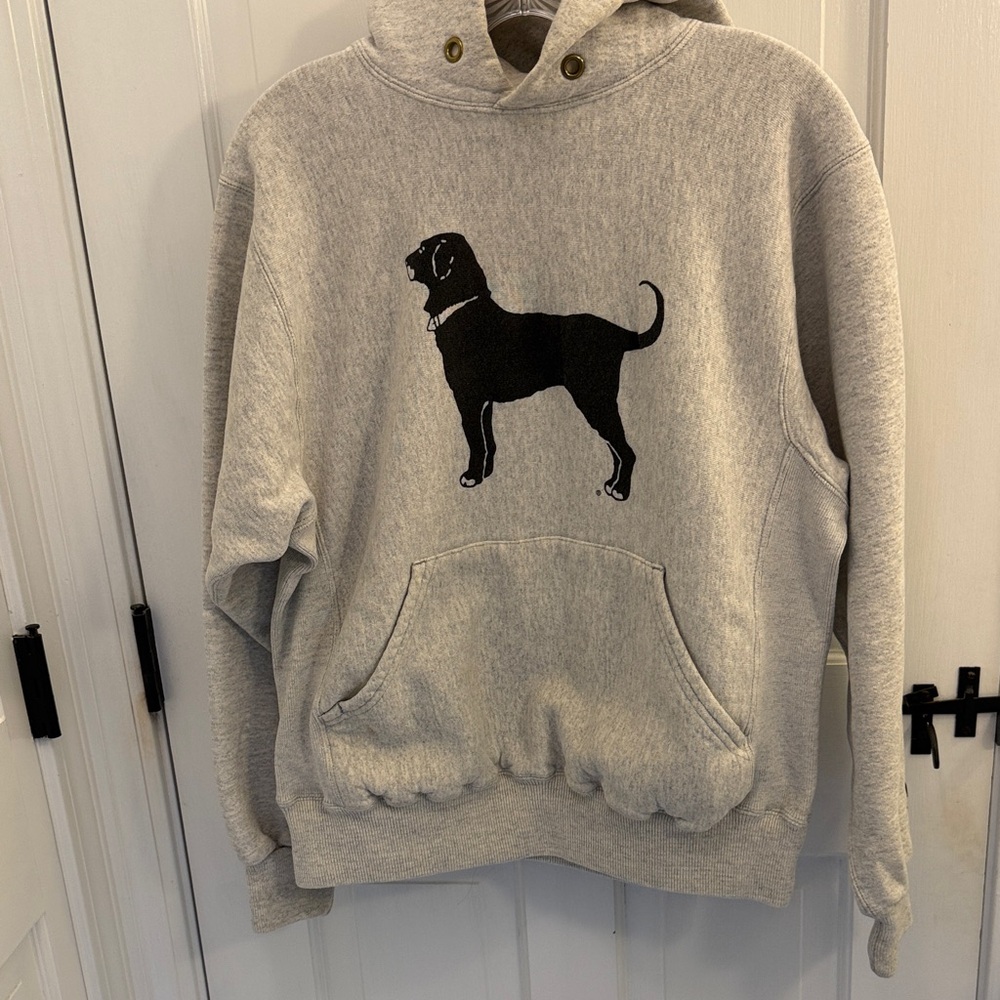 The Black Dog Gray Hoodie - Small